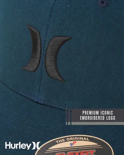 Vista 13 de Hurley Gorras para hombre - One & Only Flexfit Textures Cap - Sombreros ajustados para hombre, S-XL