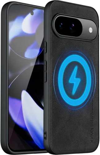 Vista 16 de X-level Funda protectora inalámbrica para Google Pixel 8 Pro, piel azul, ajuste delgado, con protección para lente de cámara