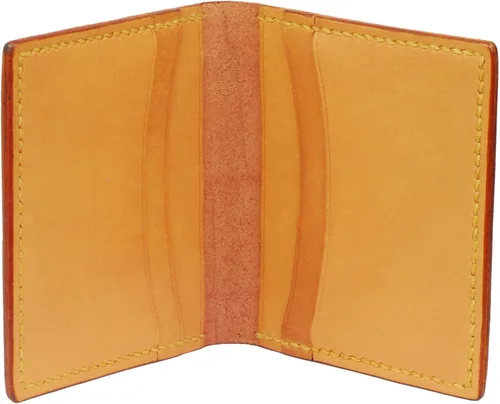 Vista 2 de Cartera pequeña de piel de vaca de cocodrilo hecha a mano