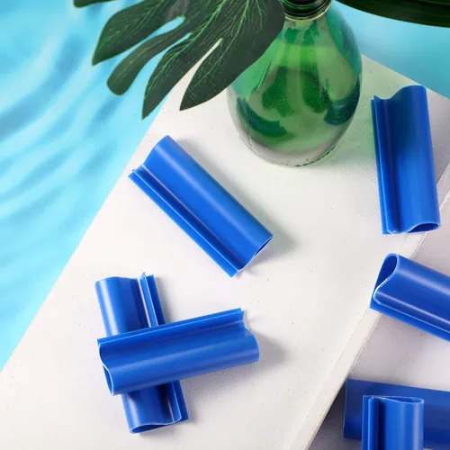 Vista 4 de Nuanchu Clips de cubierta de piscina para piscinas sobre el suelo, 3.15 pulgadas, resistente al viento, clips para piscinas sobre el suelo