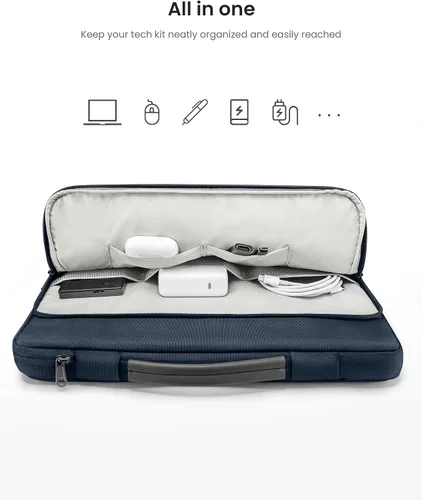 Vista 2 de tomtoc Estuche protector 360 para portátil de 13 pulgadas para MacBook Air M3 M2/A2681 M1/A2337 2024-2018, MacBook Pro M2/A2686 M1/A2337 2022-2016