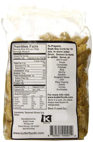 Vista 2 de Butler Foods - Rizos de soya