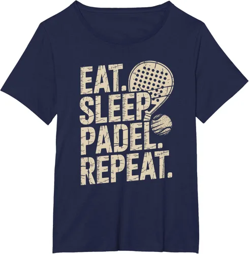 Vista 17 de Camiseta Eat Sleep Padel Repeat Padel Jugador de Tenis