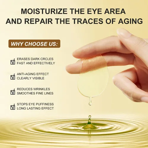Vista 4 de Parches para debajo de los ojos, 30 pares: ojeras, tratamientos para ojos hinchados, reducen arrugas y líneas finas, parches hidratantes