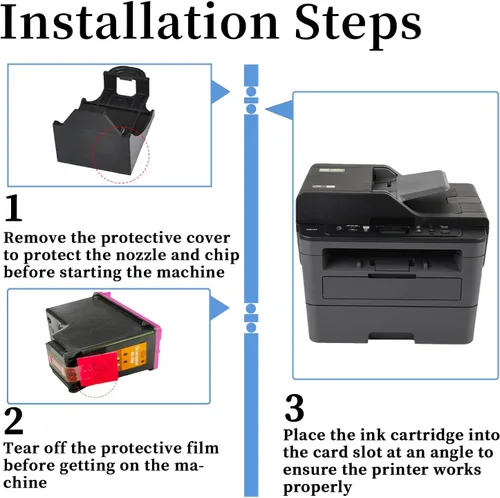 Vista 4 de 61XL 61 - Cartuchos de tinta compatibles con HP 61XL 61 cartuchos de tinta de alto rendimiento para impresoras HP DeskJet 2620 1000 1050 2000 2050