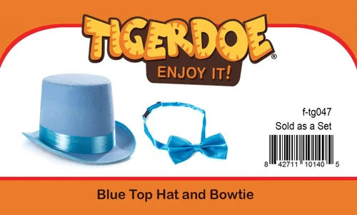Vista 14 de Tigerdoe Sombrero de copa con pajarita - Conjunto de disfraz para adulto - Sombrero de disfraz