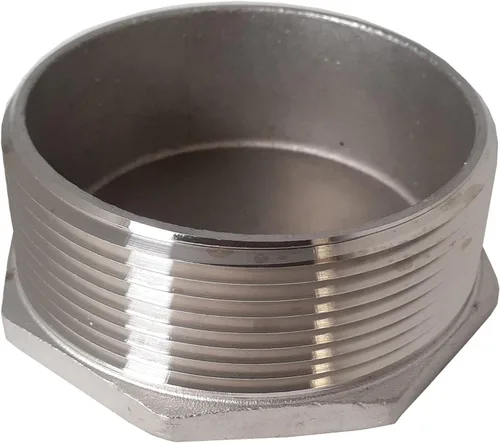 Vista 3 de 3 pulgadas NPT roscado acero inoxidable enchufe de extremo hexagonal, 304 SS, 150 #