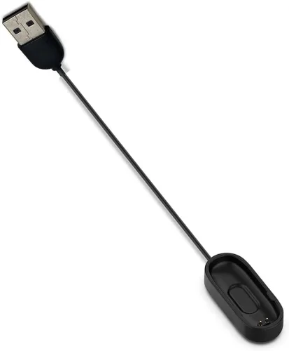 Vista 4 de Cargador de cable de carga USB Fitness Sport Tracker para Xiaomi Mi Band 4 Negro