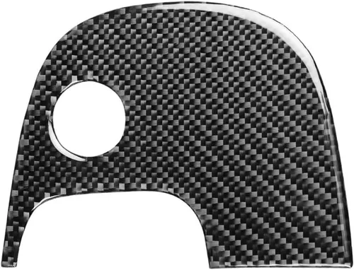 Vista 5 de Fibra de carbono Accesorios interiores de coche inferior central W/O tracción control cubierta ajuste compatible con para Chevrolet Corvette C5 1998