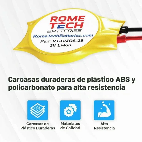 Vista 5 de Rome Tech CR1220 CMOS - Batería para MSI GS75, Asus Q302L