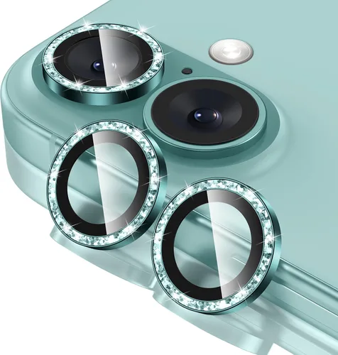 Vista 37 de Tensea Protector de Lente de Cámara para iPhone 13 mini/iPhone 13, Cubierta de Cámara de Vidrio Templado 9H Protector de Pantalla Anillo Individual