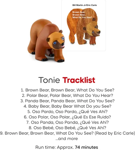Vista 5 de Figurita de juguete de audio Tonies Oso Marrón de Brown Bear y Amigos de Bill Martin Jr. y Eric Carle