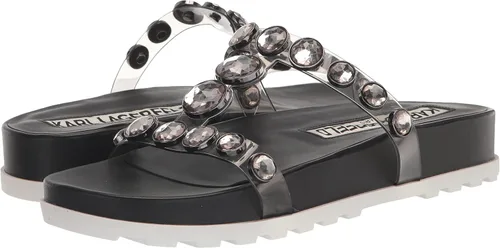 Vista 7 de Karl Lagerfeld Paris Women's Belinda Jeweled Platform Sandal Heeled