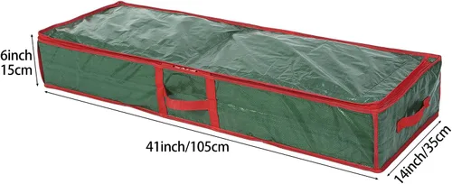 Vista 5 de Sattiyrch Organizador de papel de regalo debajo de la cama, contenedor de almacenamiento de papel de regalo, capacidad para hasta 20 rollos, 41