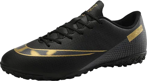 Vista 9 de Zapatos de fútbol para hombre, bajos y con cordones, antideslizantes, para interiores, fútbol sala de fútbol americano, TF, tacos de césped