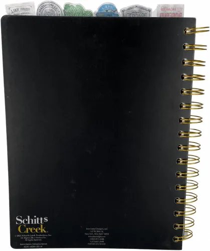 Vista 7 de Cuaderno de diario con pestañas Schitt's Creek - Rose Apothecary, encuadernado en espiral, 144 páginas rayadas, 8 x 7 pulgadas