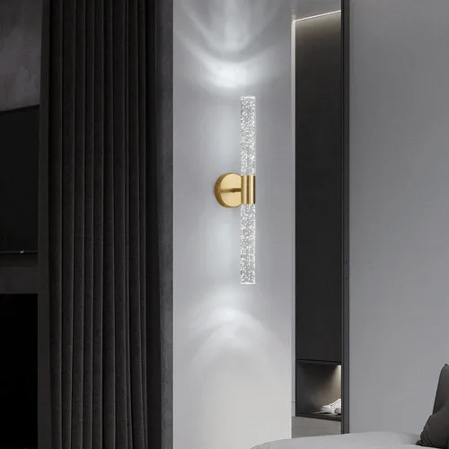 Vista 4 de Aplique de pared de burbujas, lámpara de pared moderna para dormitorio, lámpara LED de montaje en pared, linterna de pared interior con vidrio