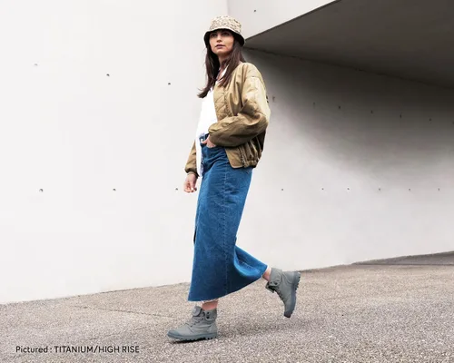 Vista 3 de Palladium Bota de lona holgada para mujer