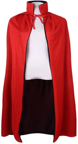 Vista 46 de LMYOVE Capa reversible para Halloween, disfraz de vampiro para mascarada, drácula, mago, diablo, cosplay, adulto