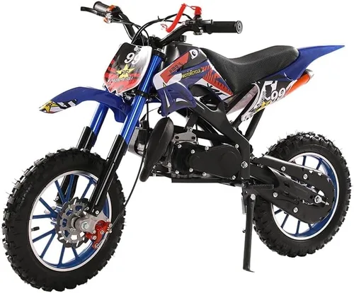 Vista 10 de 50CC Kids Dirt Bike Gas Powered 2-Stroke Mini Motorcycle 25MPH for kid 8-14 Black