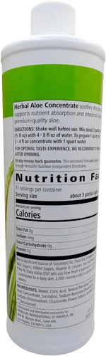 Vista 2 de Herbalife Concentrado de Aloe Pinta: Sabor Mandarina 16 FL Oz (473 ml) para la Salud Digestiva con Aloe de Calidad Premium, Sin Gluten, 0 Calorías