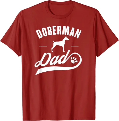 Vista 65 de Doberman Dad - Camiseta para amante del dueño del perro, Negro, S