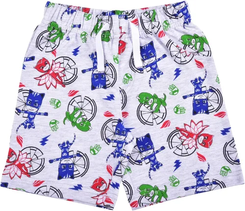 Vista 4 de PJ Masks Paquete de 2 pantalones cortos con cordón para niños pequeños - AzulGris