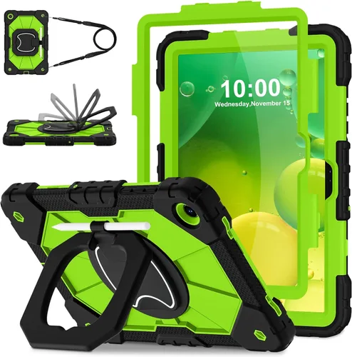 Vista 14 de WESOROL Funda para Galaxy Tab A11 Plus/A9 Plus de 11 pulgadas, a prueba de golpes para tableta Samsung A11+/A9+ con protector de pantalla con Negro