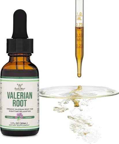 Vista 3 de Gotas de raíz de valeriana para dormir, extracto de tintura de raíz de valeriana orgánica de 168 mg - 1 onza líquida, 30 porciones