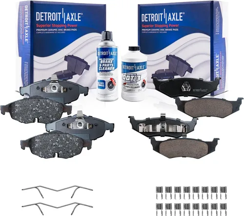 Vista 39 de Detroit Axle - Pastillas de Freno Traseras de Cerámica Izquierda Reemplazo de Pinza para Silverado Sierra Suburban 1500 Tahoe Yukon Escalade ESV EXT