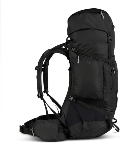 Vista 17 de Kelty Coyote - Mochila de 60 a 105 litros, para hombre y mujer (actualización 2020) - Mochila de senderismo, mochilero, mochila de viaje, Negro