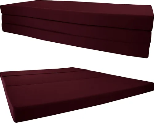 Vista 32 de Shikibuton Cama plegable en 3, espuma de alta densidad de 1.8 lbs, tamaño Twin, Full, Queen, colchones plegables. Turquesa