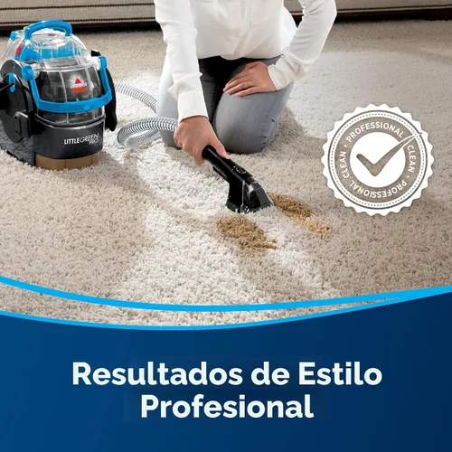Vista 6 de Bissell Little Green Pro - Limpiador portátil para alfombras y tapicería y detalle de coche/auto con herramienta para manchas profundas, herramienta