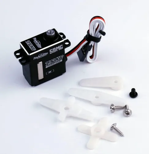 Vista 2 de Power Hobbies Servo AXIAL SCX10.3 / RYFT de aluminio de 59MG Digital Micro Upgrade
