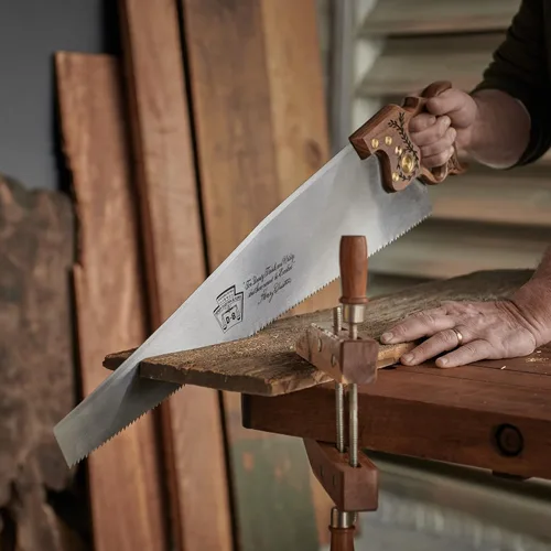 Vista 10 de Disston Sierra de rasgado profesional con mango de nogal de 26" para madera