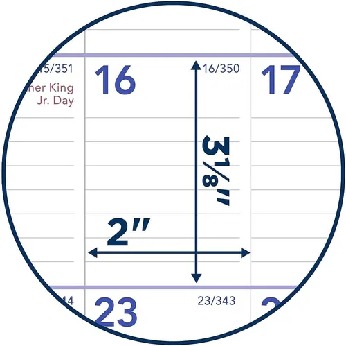 Vista 3 de AT-A-GLANCE - Calendario mensual de pared 2024 de 11 x 8 pulgadas (PM09RP-28-24)