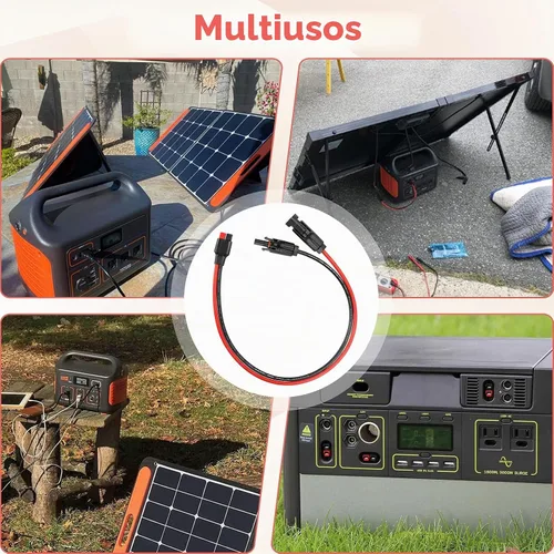 Vista 6 de Kit de conector de cable de panel solar 10 AWG, compatible con conector solar y conector Anderson para RV, Goal Zero Yeti, Renogy generador solar