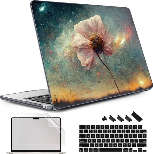Vista 11 de May Chen Funda rígida de plástico para MacBook Air de 13.6 pulgadas 2026 2025 2024-2022 M5 A3449 M4 A3240 M3 A3113 M2 A2681, carcasa rígida