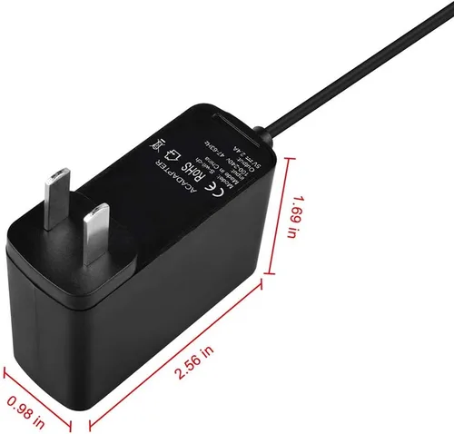 Vista 2 de 5V 2.4A Tipo-C USB-C Adaptador de CA DC Fuente de Alimentación Cable Cargador para Insignia NS-P11W7100 Tablet PC 11.6