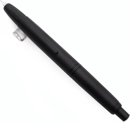 Vista 23 de JINHAO 10 Press Pluma estilográfica retráctil de metal con convertidor de tinta (punta EF 0.38mm, color rojo ágata)