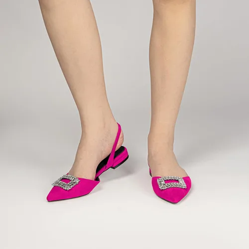 Vista 2 de HDEUOLM Zapatos planos de tacón bajo con puntera puntiaguda para mujer, zapatos de vestir de graduación con diamantes de imitación