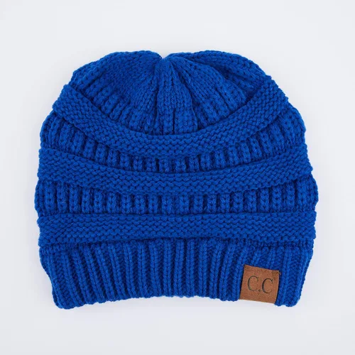 Vista 382 de C.C Trendy Warm Chunky Soft Stretch Cable Knit Beanie