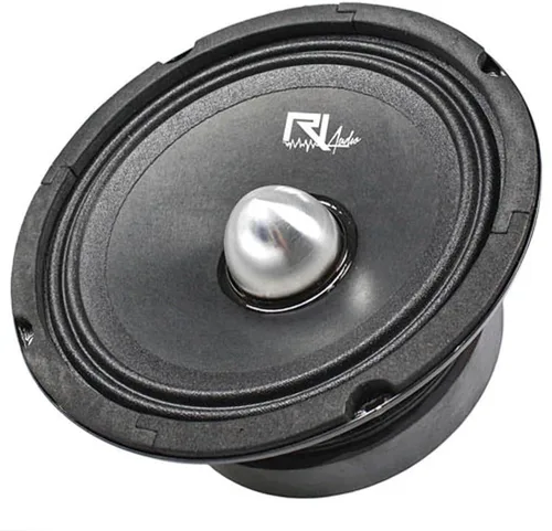 Vista 3 de Altavoces de rango medio de 6.5 '' 400 W de potencia máxima 200 W RMS 4 ohmios RI-P65.4 paquete de 4, negro
