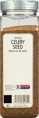 Vista 8 de McCormick Culinary Semilla de apio entera, 16 onzas, un recipiente de 16 onzas de semillas de apio para cocinar, sustituto de sal perfecto