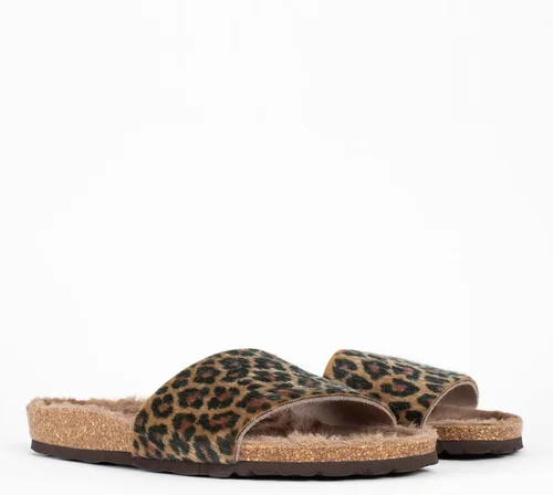 Vista 6 de Bayton Zuecos Mafalda para mujer, Leopardo
