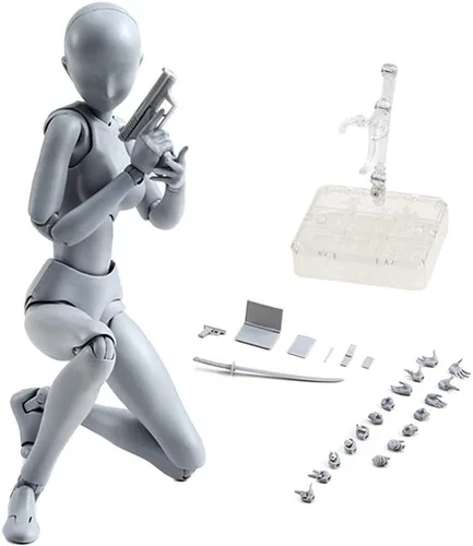 Vista 3 de Modelos de dibujo de figuras de acción, cuerpo de maniquí humano, cuerpo de muñeca Kun, juego de figuras de acción masculinas/femeninas DX, adecuado