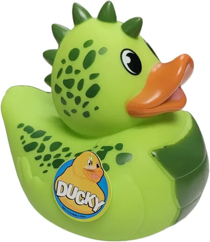 Vista 9 de Big Rubber Ducky - Mezcla coleccionable (5.5 pulgadas) de alienígena, robot, dinosaurio, splat, ninja, confeti, corazón rosa, amarillo, unicornio