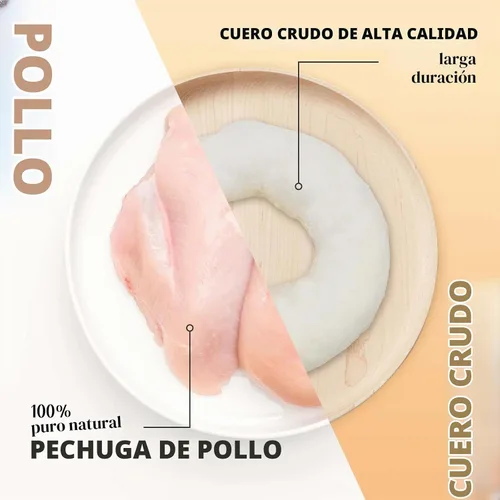 Vista 2 de Donas para perros, donas envueltas en pollo