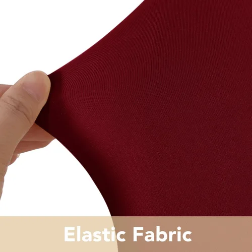 Vista 4 de Obstal 10 fundas elásticas de elastano para sillas plegables de fiesta, fundas universales para sillas ajustables, protectores para bodas