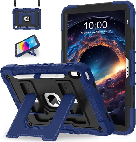 Vista 14 de WESOROL Funda para iPad A16 11ª Generación 11 Pulgadas (2025) iPad 10ª Generación 10.9 Pulgadas (2022), Fundas i Pad A16 Grado Militar Resistente a
